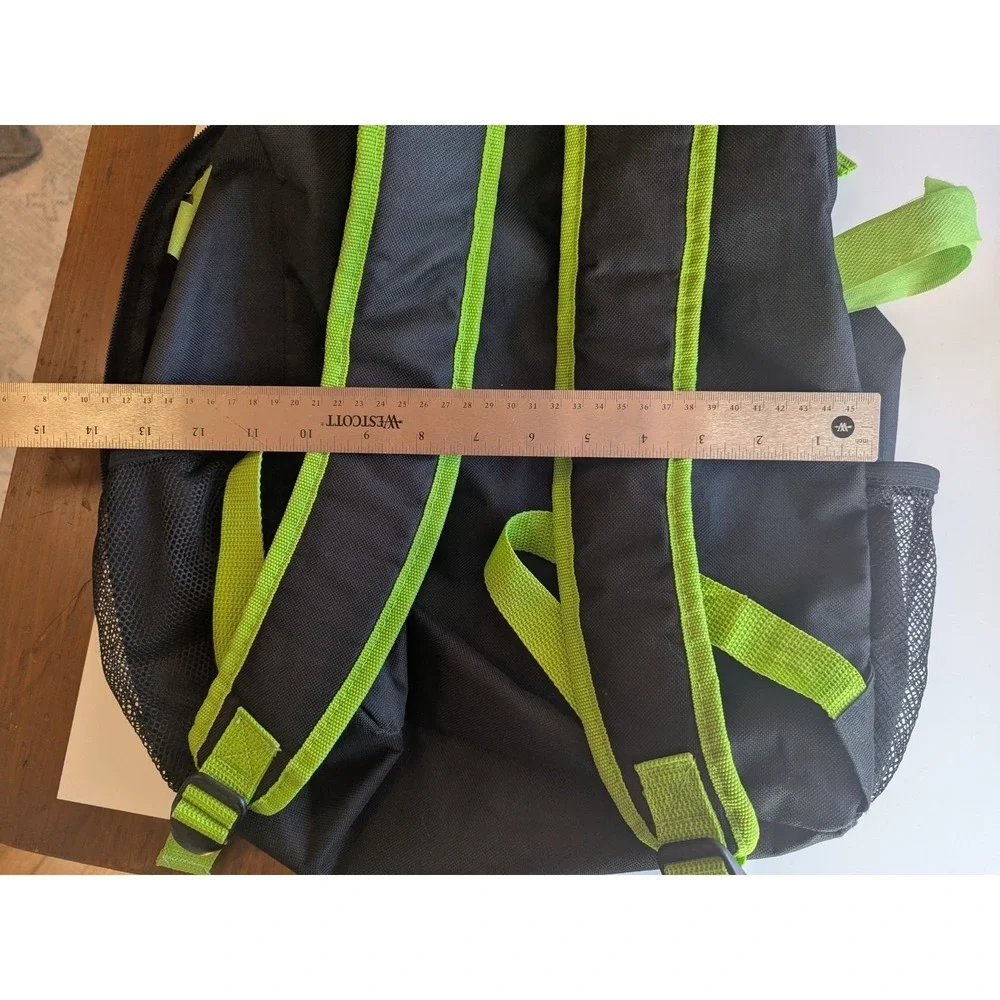 Rawlings Backpack Black/Green Canvas Zippered